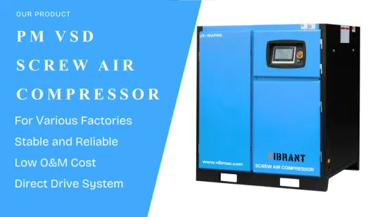110 Kw 150 HP Single-Stage Industrial Stationary Oil-injected Air Compressor with Air Cooling